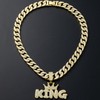 EDINGM Cuban Link Chain for Men, Miami Mens Chain Silver