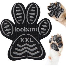 LOOBANI Dog Grip Pad Paw Protector Anti-Slip Traction Pads from Slipping on Slippery Floors, Protection for Injuries and Brace for Weak Paws 12 Set (48 Pcs)-XXL