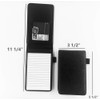 Mini Pocket Notepad Holder Included with 50 Lined Sheets,Refillable,with Notebook