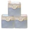 Simple Houseware Cotton Handle Extra Large Fabric Cube Storage Bin,