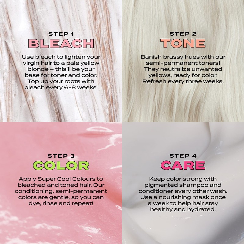 Bleach London The Big Pink Colour - Semi-Permanent Hair Colour,