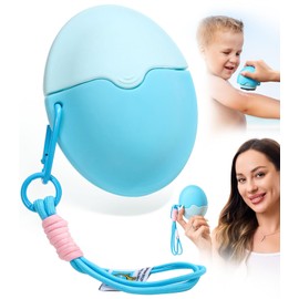 KYHDIYA Sunscreen Applicator - Portable - BPA-Free Refillable Roll on Sponge Sunscreen, Suncream & Lotion Applicator For Kids, Adults & Families - Perfect Size for Travel