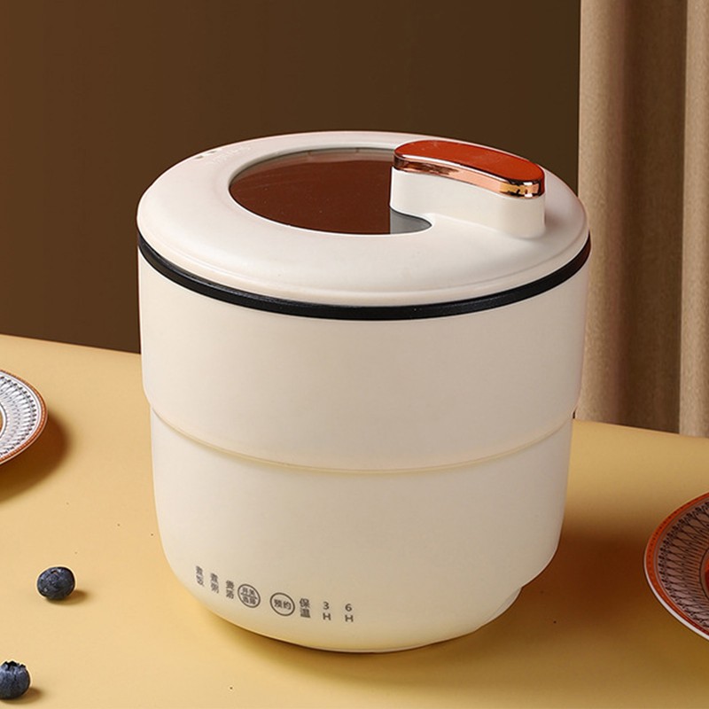 Portable Mini Rice Cooker 1.8L Small Electric Nonstick Rice Cooker