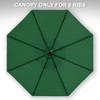 MASTERCANOPY Patio Umbrella 9 ft Replacement Canopy for 8 Ribs-Forest