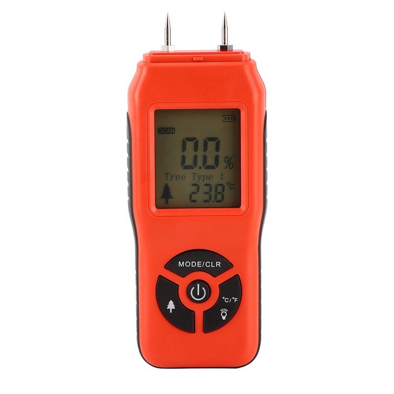 Professional Handheld Digital Wood Moisture Meter Portable LCD Display Wood