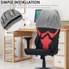 4Pcs Dining Chair Back Covers Stretch PU Kitchen Chair Protectors