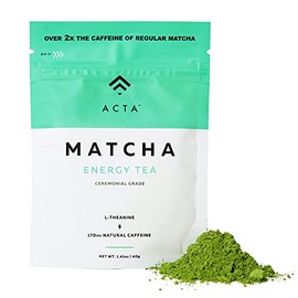 ACTA Matcha Energy Tea - High Caffeine Green Tea for Focus