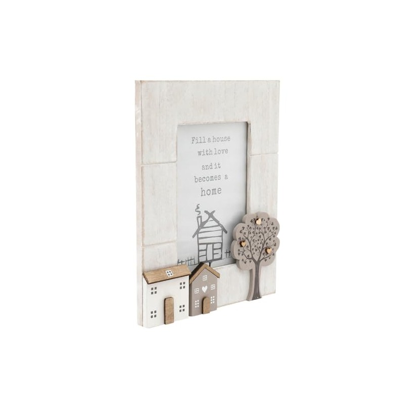 Wooden Houses Shabby Chic Single Photo Frame 4x6
