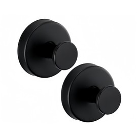 Festival Wreath Hangers for Front Door,Suction Cup Hooks,Suction Cup Hooks for Shower,Suitable for Showers, Bathrooms, Kitchens, Glass Doors, Mirrors, and Ceramic Tiles (Black 2pcs)