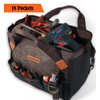WELKINLAND 18 Pockets Electrician Tools Bag,14" Heavy Duty Plumber Tool
