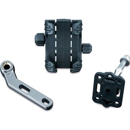 Kuryakyn 1788 Motorcycle Accessory: Clutch/Brake Perch Mount Tech-Connect Cradle GPS Device/Phone Holder Mounting Kit, Standard, Chrome