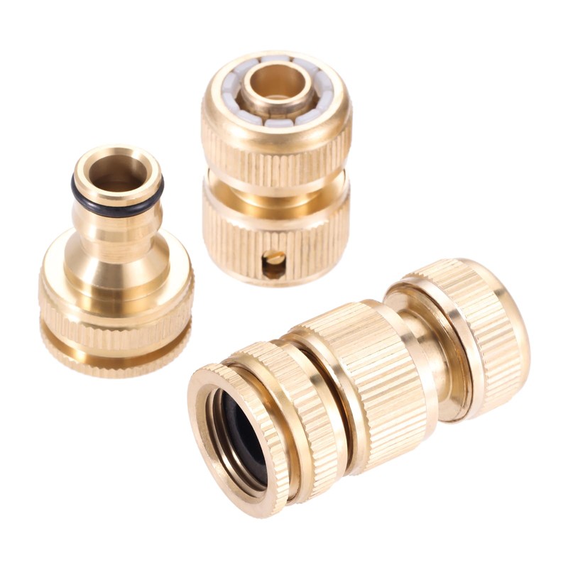 Hicello 4PACK Garden Hose Quick Connector, Quick Disconnect Hose Fittingsn