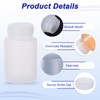 PATIKIL 100ml Reagent Bottles, PE Wide Mouth Round Graduated Bottles