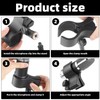 2 Sets Of Black Microphone Holders, Adjustable Microphone Stand, Microphone