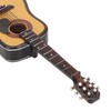 Miniature Wooden Guitar Model Exquisite Realistic Mini Musical Ornaments with