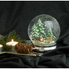 Minium Collection Glamour Line 20139 Snow Globe Sleigh Ride Silver