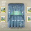 Today's Curtain Emelia Original Voile Tier Pair 36", Wedge Blue,