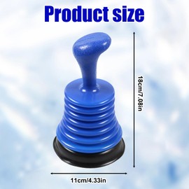 Sink Plunger – Powerful Toilet & Drain Unblocker for Sinks, Showers & Bathtubs – Durable, Compact & Easy-to-Use Clog Remover