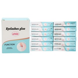 12PCS False Eyelash Glue Waterproof Fast Dry Lasting Maintenance Transparent Eyelash Extension Glue Easy Removal