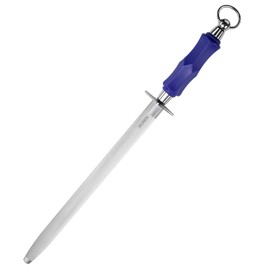 KINTIF Honing Steel 12 inch Professional Knife Sharpener Honing Rod, Fine Lines, High Carbon Steel, High hardness, Flat Knife Sharpening Steel