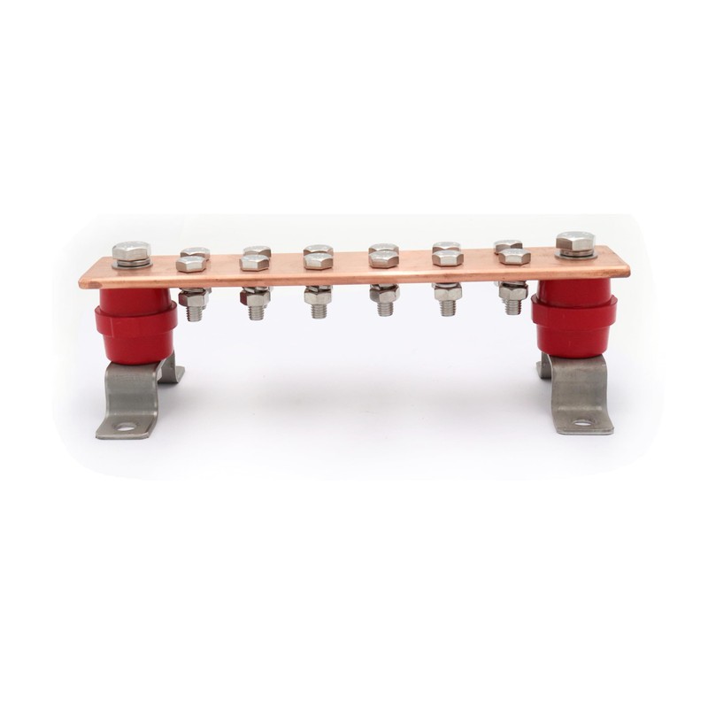 SCXCLY Wall Mounted Copper Ground Bar Kit, with 12 Terminal