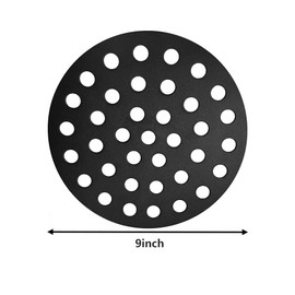 9 Inch Bottom Grate for BBQ,Round Cast Iron Fire Grate for Large Big Green Egg Grill - Heavy Duty Charcoal Plate Replacement Part, Kamado, Vision & Primo Grills - Durable and Non-deformable