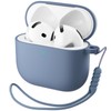ORNARTO for AirPods 4 Case, Soft Silicone Full Protective Cover
