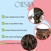 CAISHA 22" Clip In Extensions Hair Extensions Hairpiece Wavy Brunette
