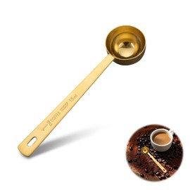 Coffee Scoop, Stainless Steel Coffee Scoop, 5.5Inch Coffee Spoon Measuring, Multifunctional Coffee Spoon Measure, 15ml Measuring Tablespoon, for Measuring Ground Coffee and Coffee Beans