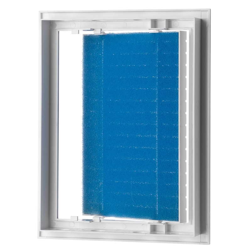 150x200mm / 6x8 inch White Plastic Ventilation Grille - Air