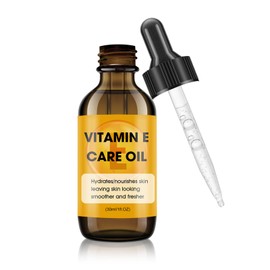Pure Vitamin E Oil for Face & Skin, 100% Naturally Sourced, Plant-Based, Organic