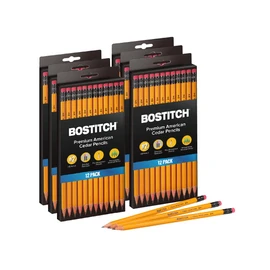 Bostitch Office Premium #2 Pencils, American Cedar Wood, Pre-Sharpened, HB Graphite, 72-Pack