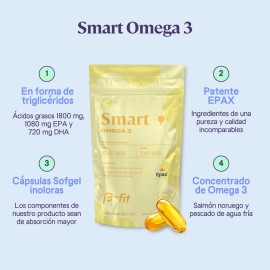 B-fit Omega 3 De Salmón Noruego 180 Cápsulas Epax Sin sabor
