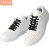 7STROBBS 2 PAIRS No Tie Elastic Laces, 8MM Easy Shoelaces