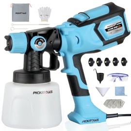 1000W HVLP Paint Sprayer High-Efficiency Electric Spray Gun with 6 Nozzles,Variable Patterns & Adjustable Flow, 47oz (1400ml) Detachable Container,Easy to Clean for Home Improvement Projects Navy