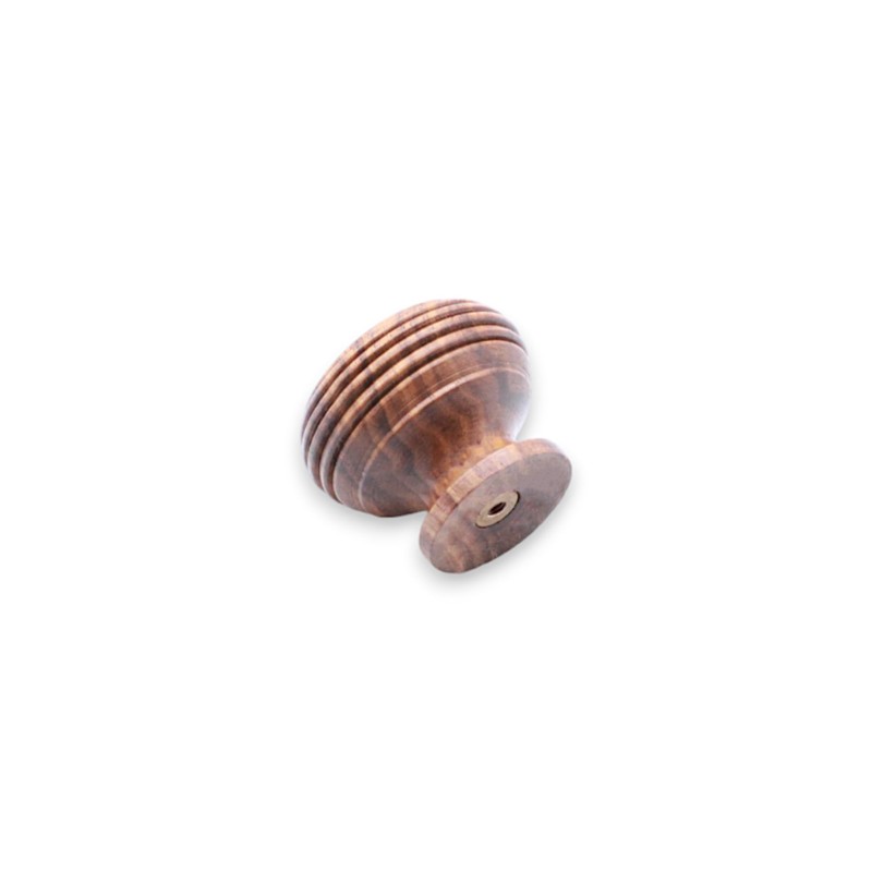 Infinity Decor Traditional Rosewood Beehive Reeded Cupboard Knob Pull Handle