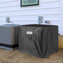 UniForU Air Conditioner Cover Square AC Cover for Outside Unit Waterproof&Dustproof Air Conditioner Accessories Fits up to 26x26x32inches