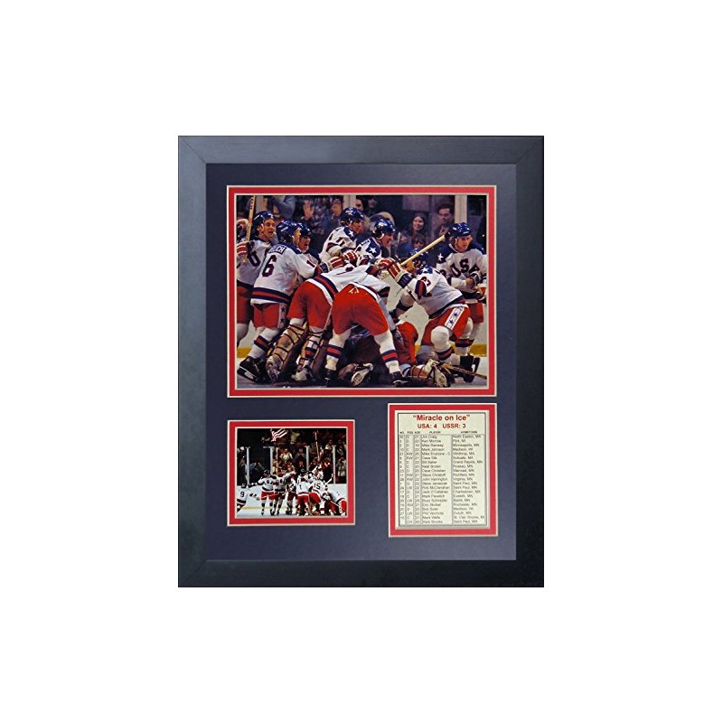Legends Never Die 1980 USA Hockey Champions Collage Photo Frame,