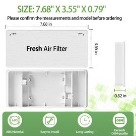 ADQ75493301 Refrigerator Air Filter Cover Replacement, fresh air filter cover Compatible with LG Refrigerator Models LRMVS3006S, LRMDS3006S, LRMVC2306S, LRMDC2306D, LRFVC2406S, LRFDS3016S, LRMDS3006D