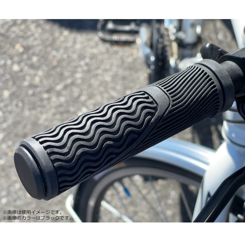 NOGUCHI Bicycle Grip [Confit Grip] Left & Right Set, Black,