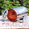 Stainless Steel and Copper Pitcher with Lid | Heavy Duty