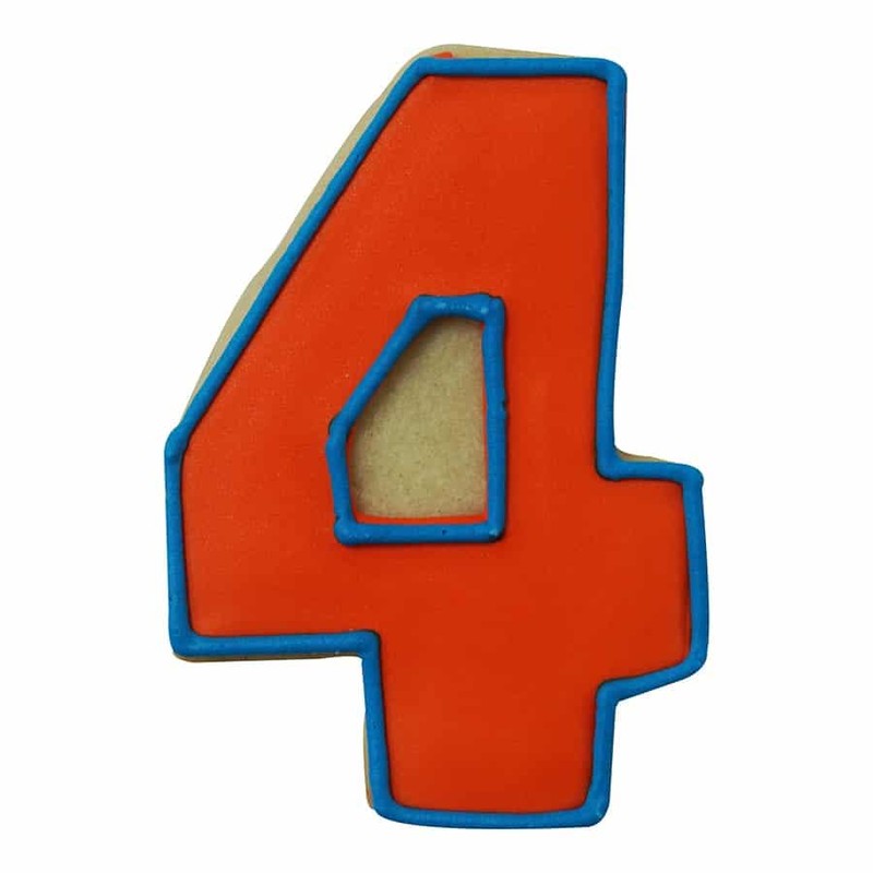 R&M International 8104 Number 4 Cookie Cutter, 3" Carded