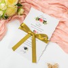 Double Faced Gold Ribbon 50 Yards, 5/8 inch Polyester Gold