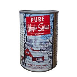 Pure Certified Organic Quebec Maple Syrup, 540ml Can, 2-Pack, Product of Canada