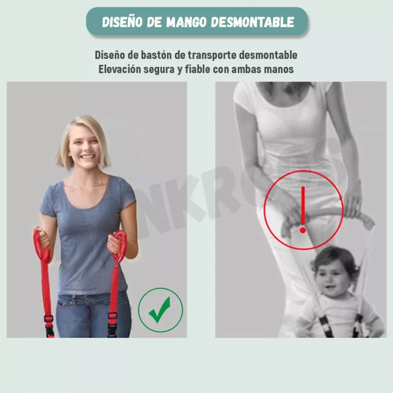 MANKRCOS Arnés De Seguridad Para Caminar Respirable Bebes 6-36 Meses