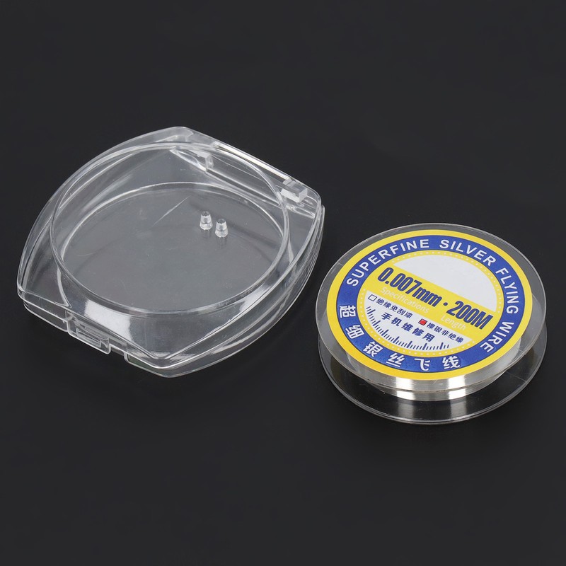0.007mm Superfine Silver Jumping Wire Stretchable Ultra Fine Electronic Maintenance