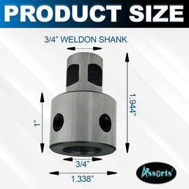 Assorts Annular Cutter Holder – 19.05mm (3/4") Bore x 1" / 19.05mm (3/4") Shank – Hardened & Ground Tool Steel