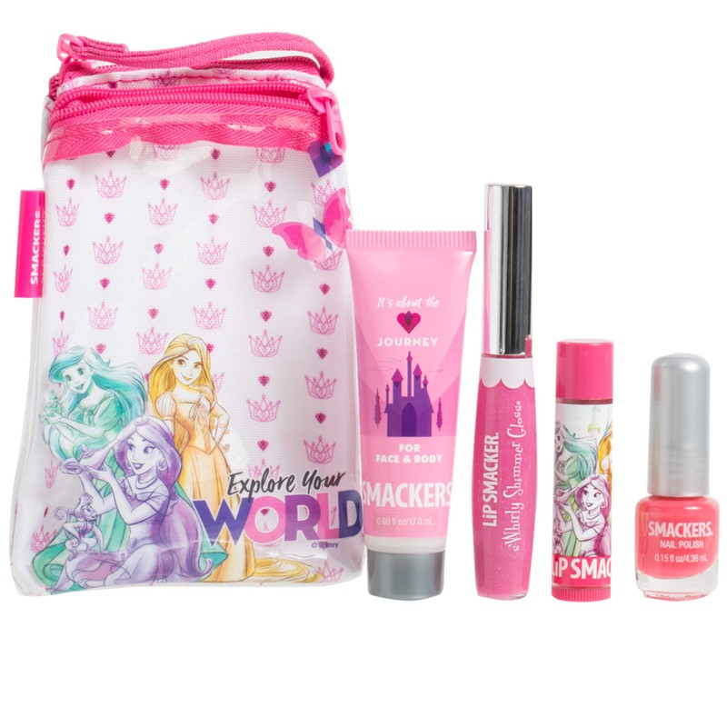Lip Smacker Princess Glam Bag Makeup Set, Lip Balm, Lip