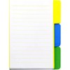 4A Divider Sticky Notes,4 x 6 Inches,Large Size,White Paper,Lined,20 Sheets/Divider,3