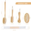 Shower Brushes,5 SPA Set Bath Long Handle Back Scrubber Body